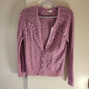 Women's Lavender Knit Sweater